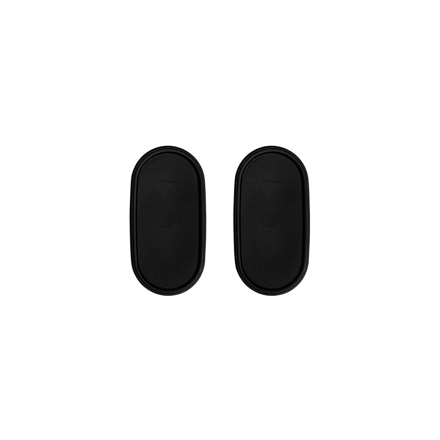 sellos ovalados tupperware modular mates negro azabache