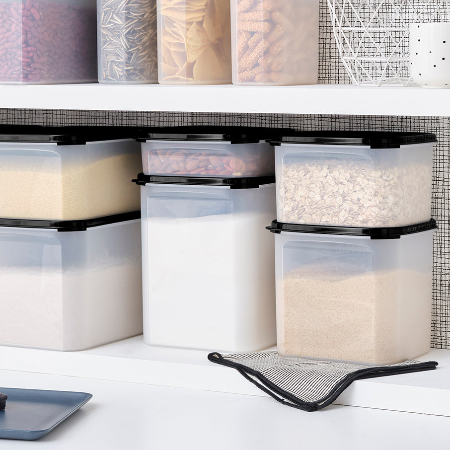 tupperware modular mates square 3 recipiente para almacenar alimentos negro azabache
