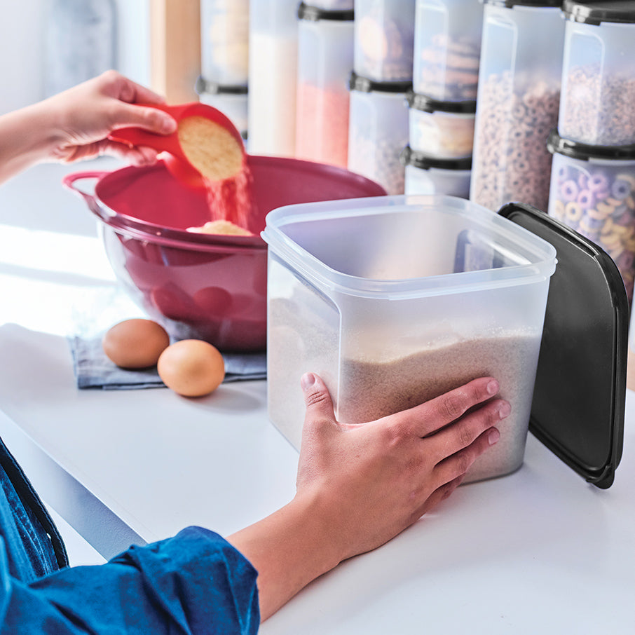 tupperware modular mates square 3 recipiente para almacenar alimentos negro azabache