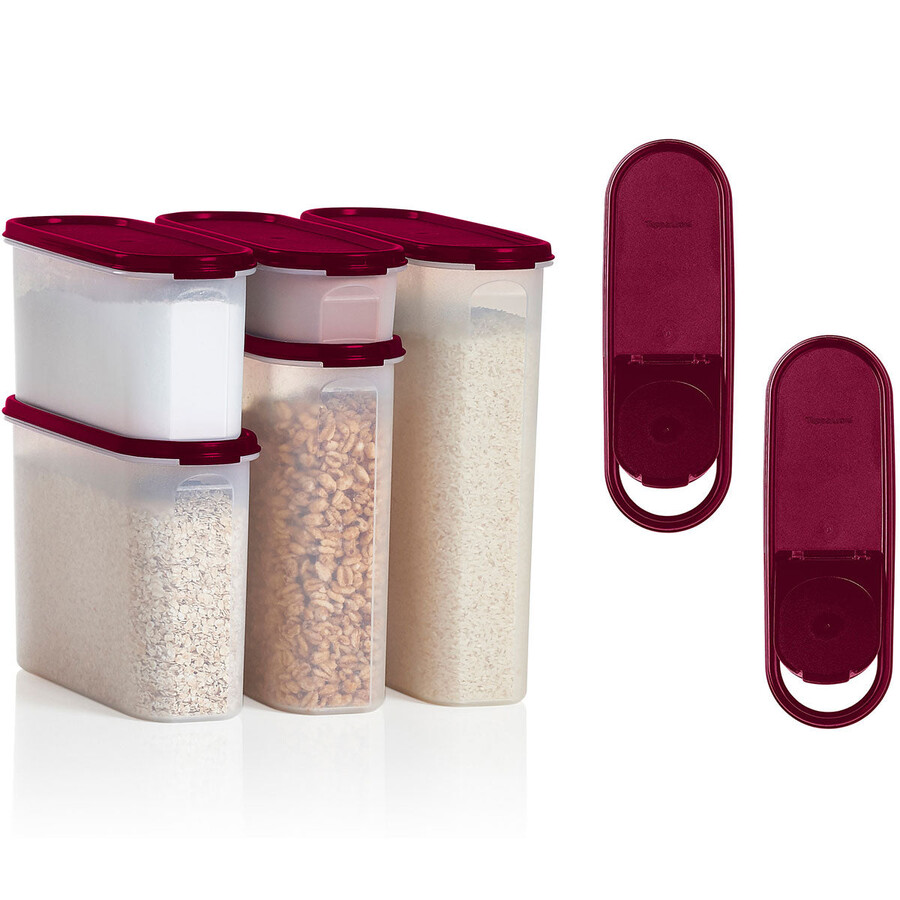 juego tupperware modular mates super ovalado negro azabache
