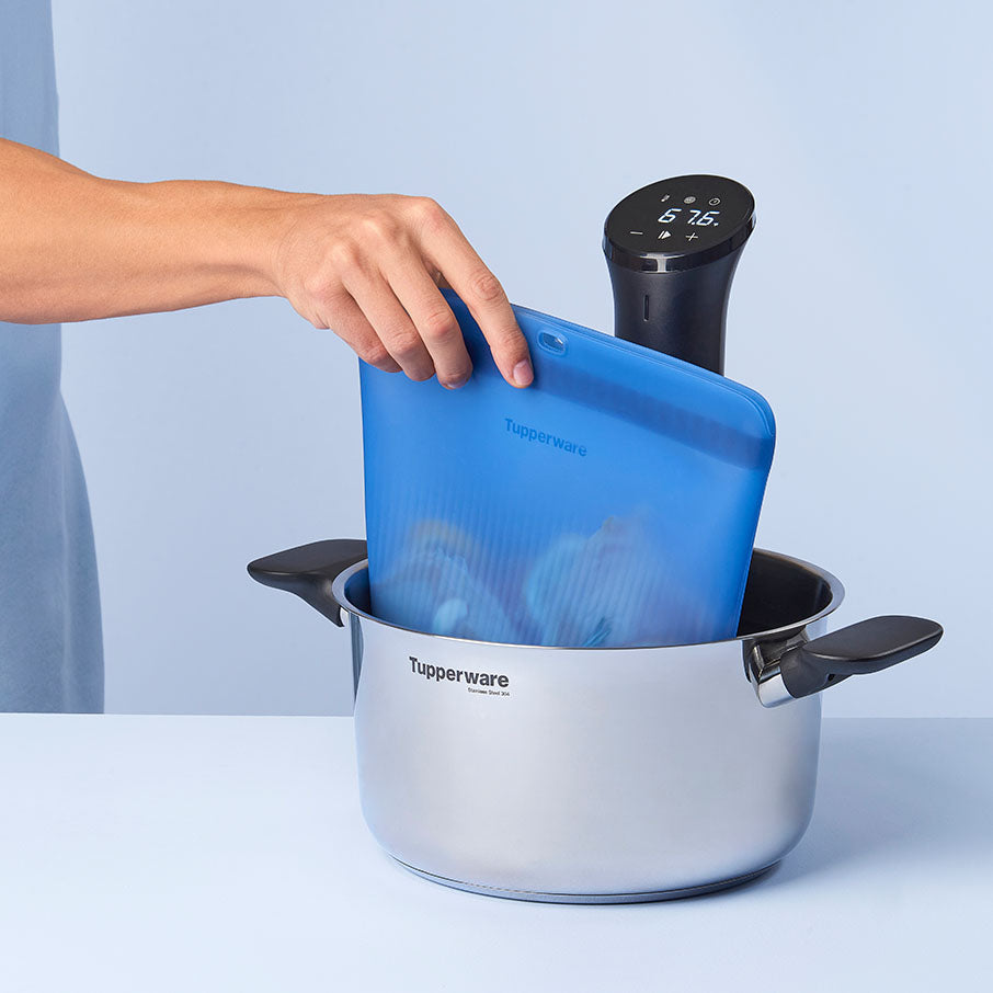 bolsa de silicona con base set caramelo suave transparente azul básico transparente verde misterioso transparente papaya agua