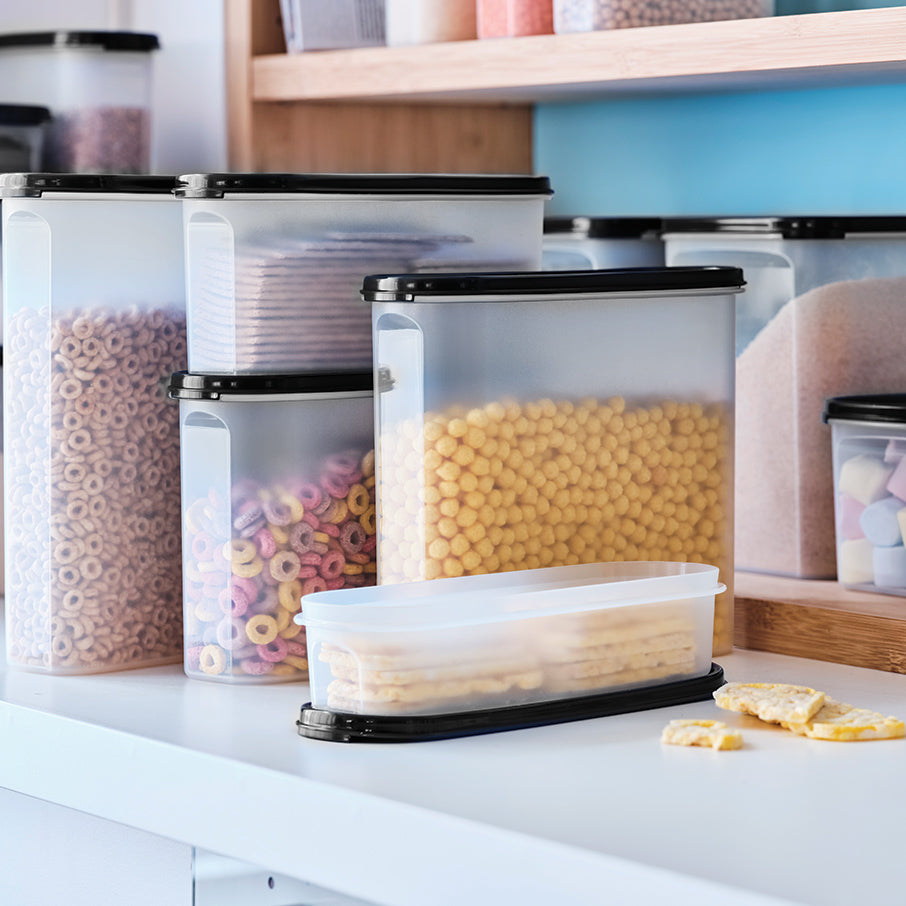 tupperware modular mates super ovalado 1 recipiente para almacenar alimentos negro azabache