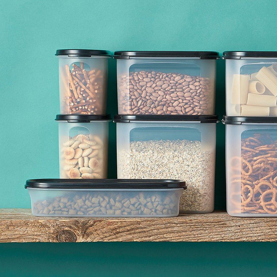 tupperware modular mates super ovalado 1 recipiente para almacenar alimentos negro azabache