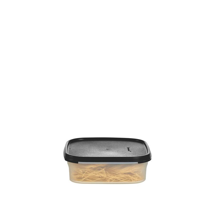 tupperware modular mates square 1 recipiente para almacenar alimentos negro azabache