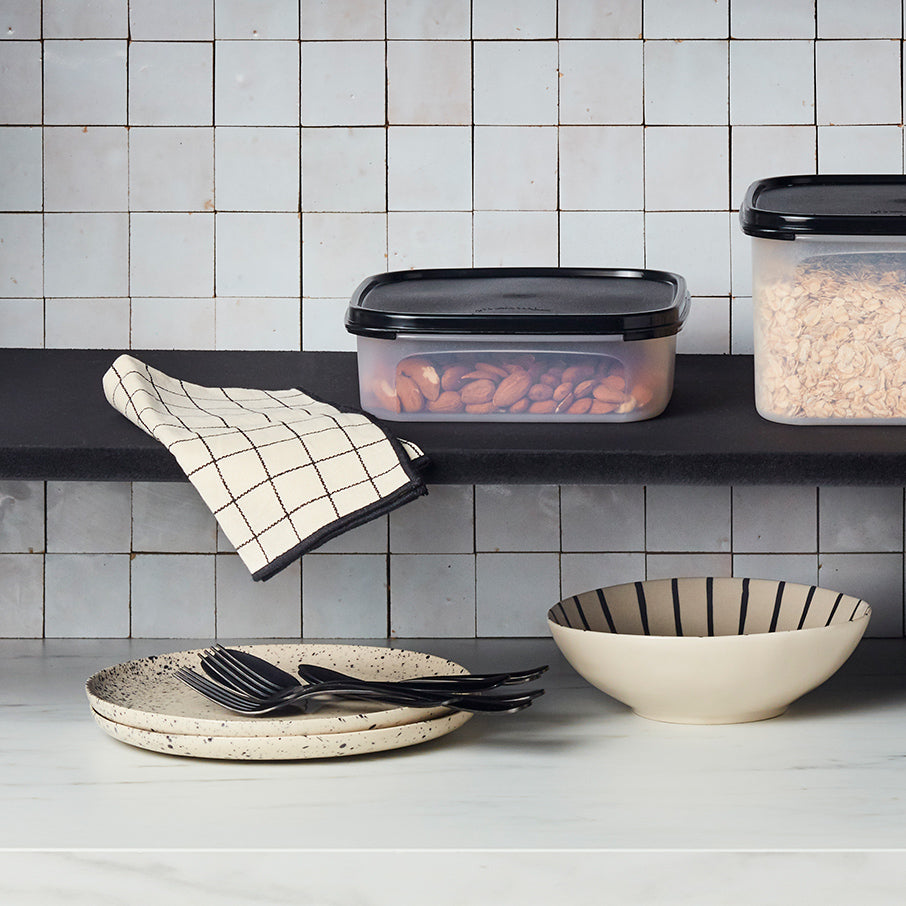 tupperware modular mates square 1 recipiente para almacenar alimentos negro azabache
