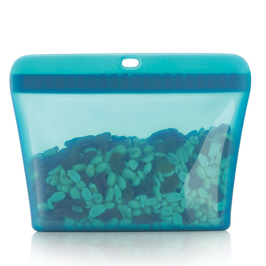 bolsa de silicona ultimate stand-up mediana verde misterioso transparente