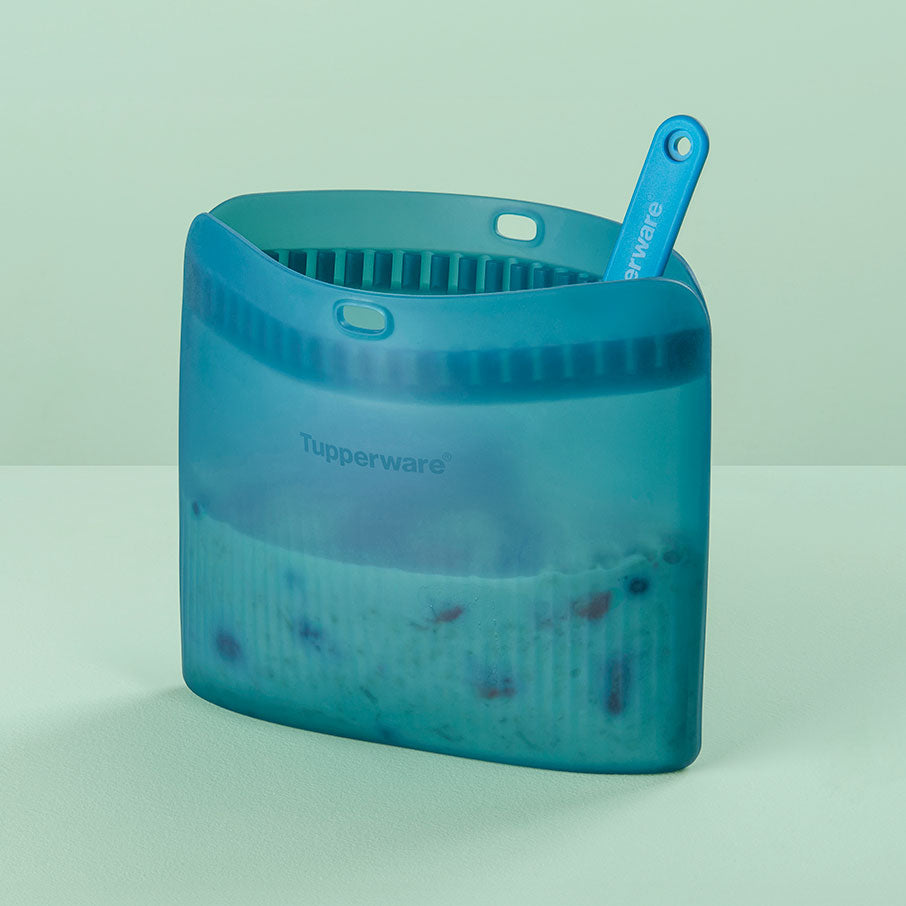 bolsa de silicona ultimate stand-up mediana verde misterioso transparente