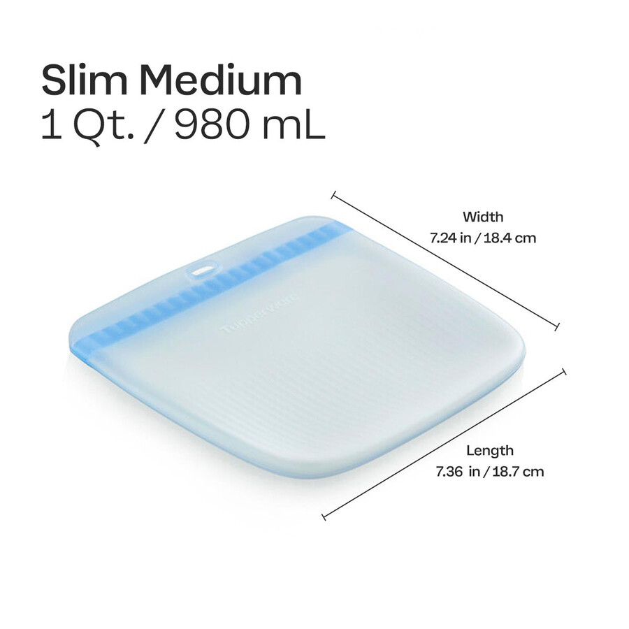 bolso fino de silicona ultimate mediano aguamarina transparente