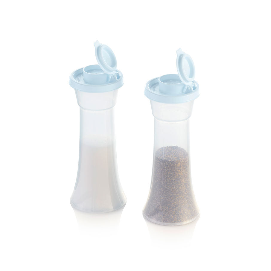 salero y pimentero con forma de reloj de arena grande icelandic mist