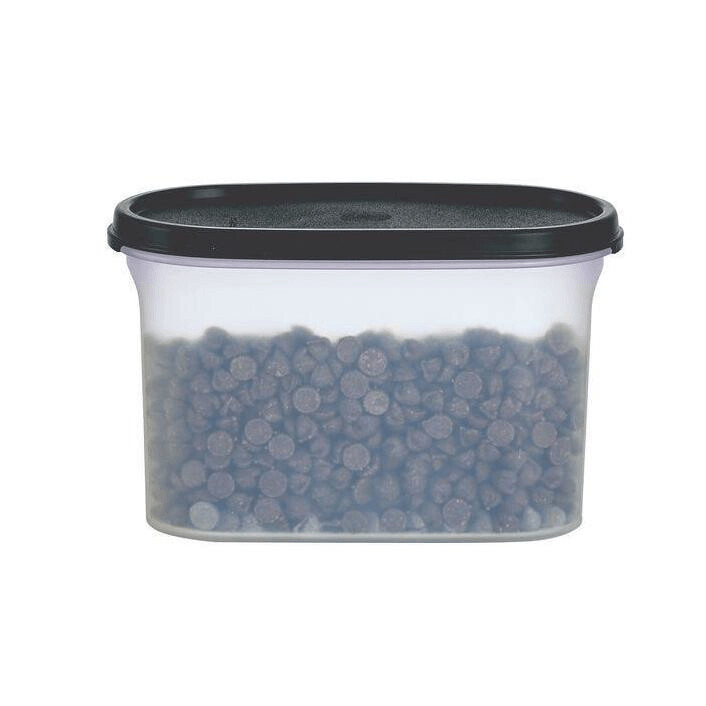 tupperware modular mates oval 2 recipiente para almacenar alimentos negro azabache
