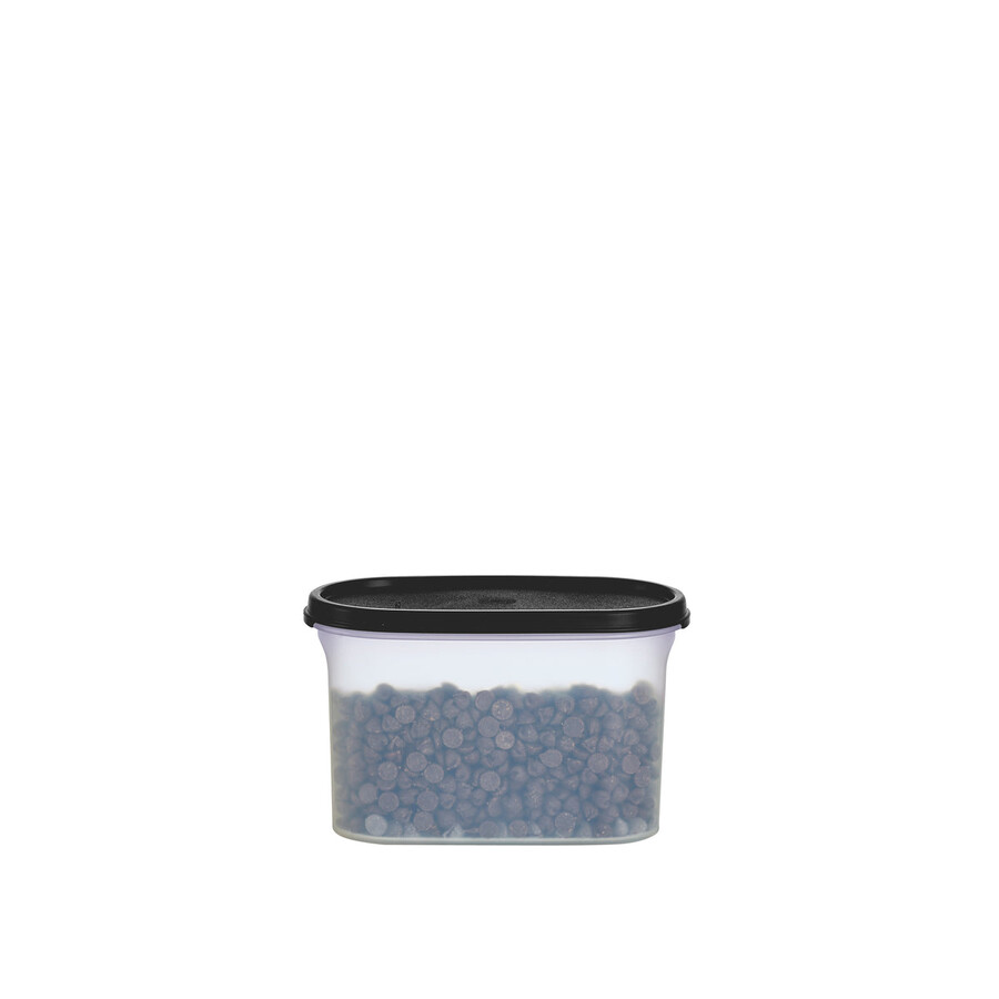 tupperware modular mates oval 2 recipiente para almacenar alimentos negro azabache
