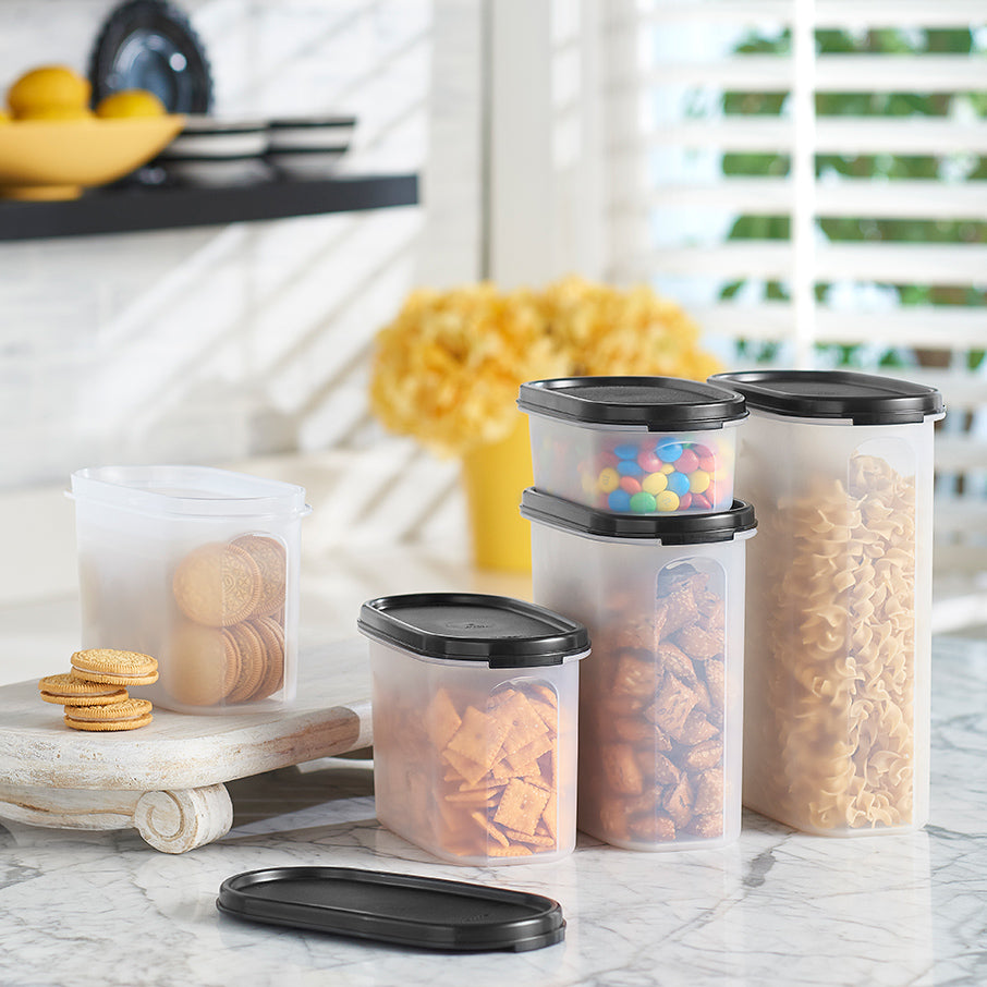 tupperware modular mates oval 3 recipiente para almacenar alimentos negro azabache
