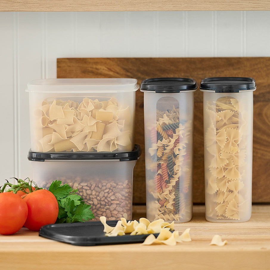 tupperware modular mates square 2 recipiente para almacenar alimentos negro azabache