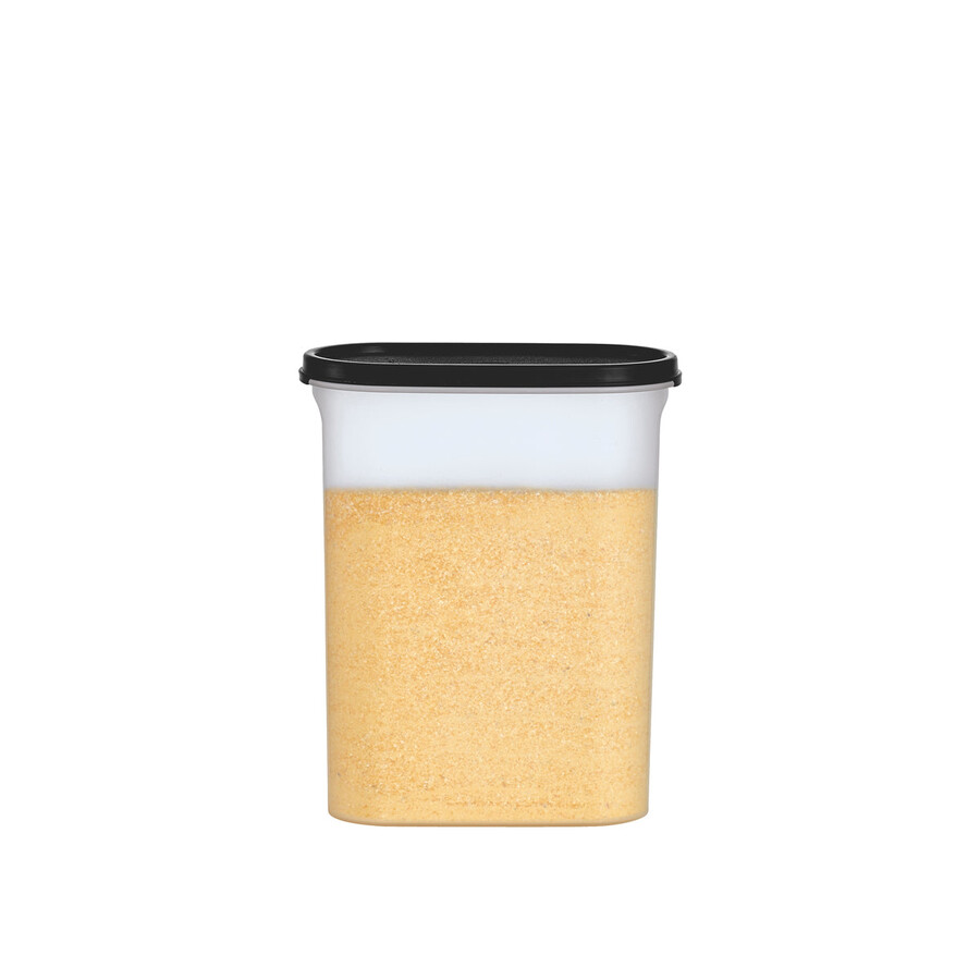 tupperware modular mates ovalado 4 recipiente para almacenar alimentos de 9.75 tazas negro azabache