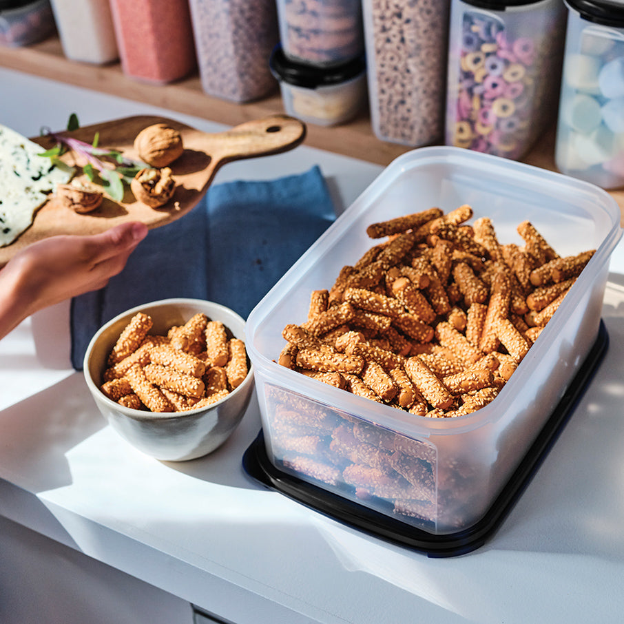 tupperware modular mates rectangular 3 contenedor para almacenar alimentos negro azabache