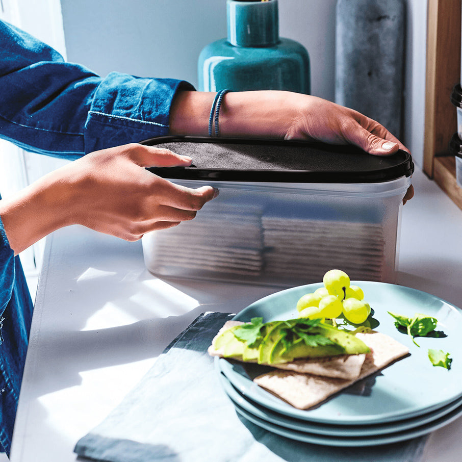 tupperware modular mates super oval 2 recipiente para almacenar alimentos negro azabache