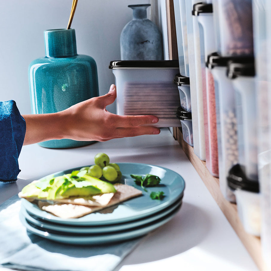 tupperware modular mates super oval 2 recipiente para almacenar alimentos negro azabache