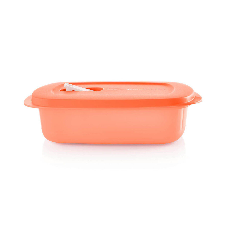 crystalwave plus rectangular 4 tazas 1 l naranja
