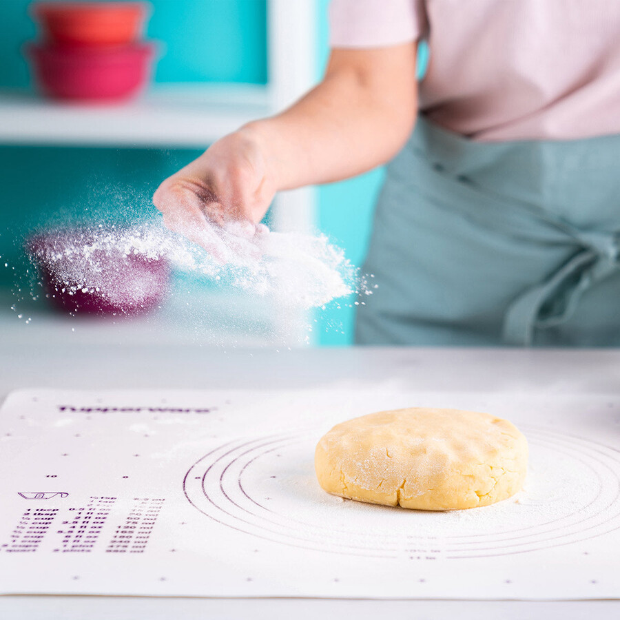 lámina para repostería tupperware tapete antideslizante con guías de medición