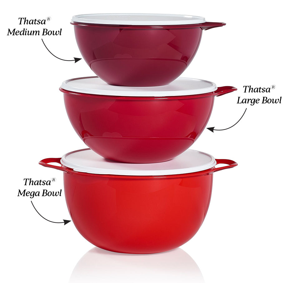 tupperware thatsa tazón mediano hermético a prueba de fugas 19 tazas45 l burdeos