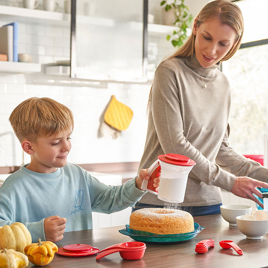 tupperware sift n store recipiente para tamizar y almacenar 8.8 oz 250 chili