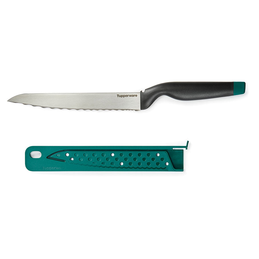 cuchillo para pan tupperware amazing series verde misterioso