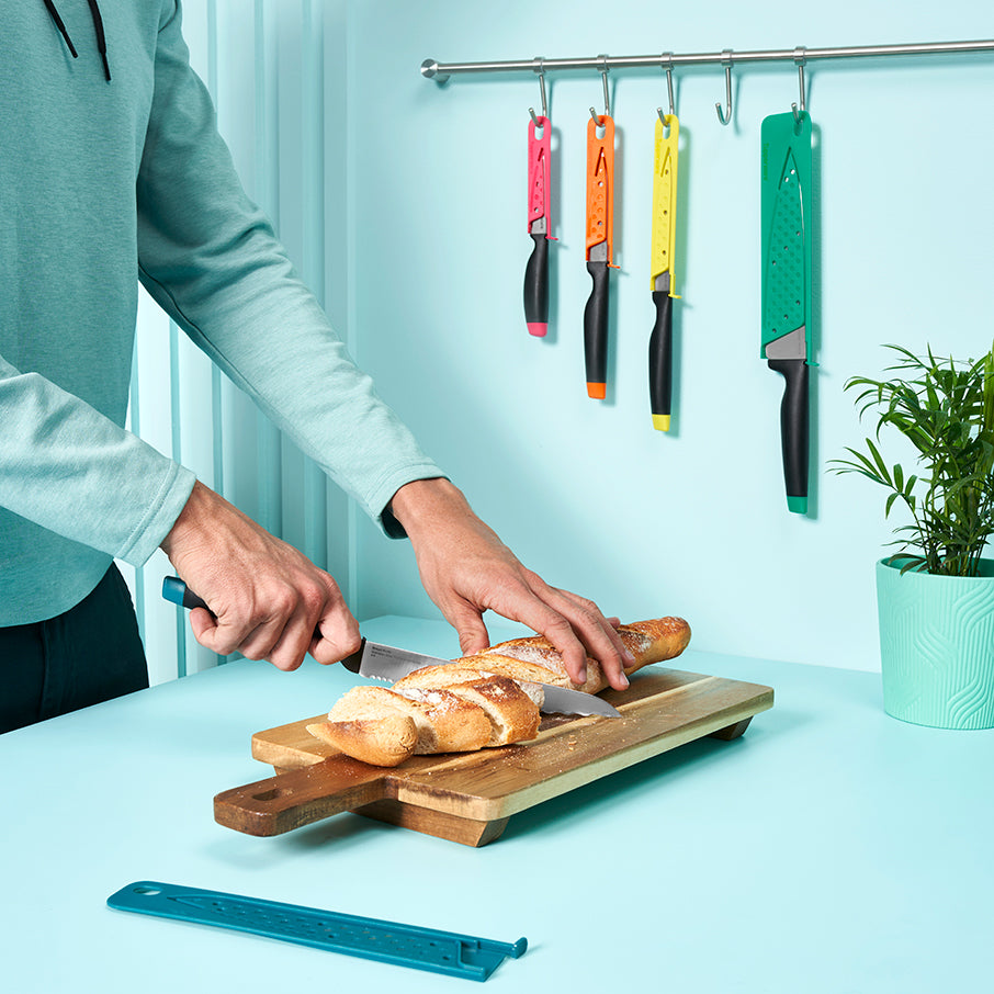 cuchillo para pan tupperware amazing series verde misterioso