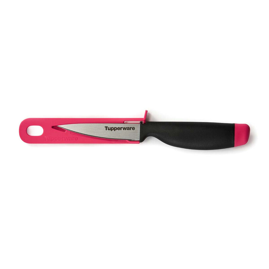 cuchillo pelador tupperware amazing series rojo rubí