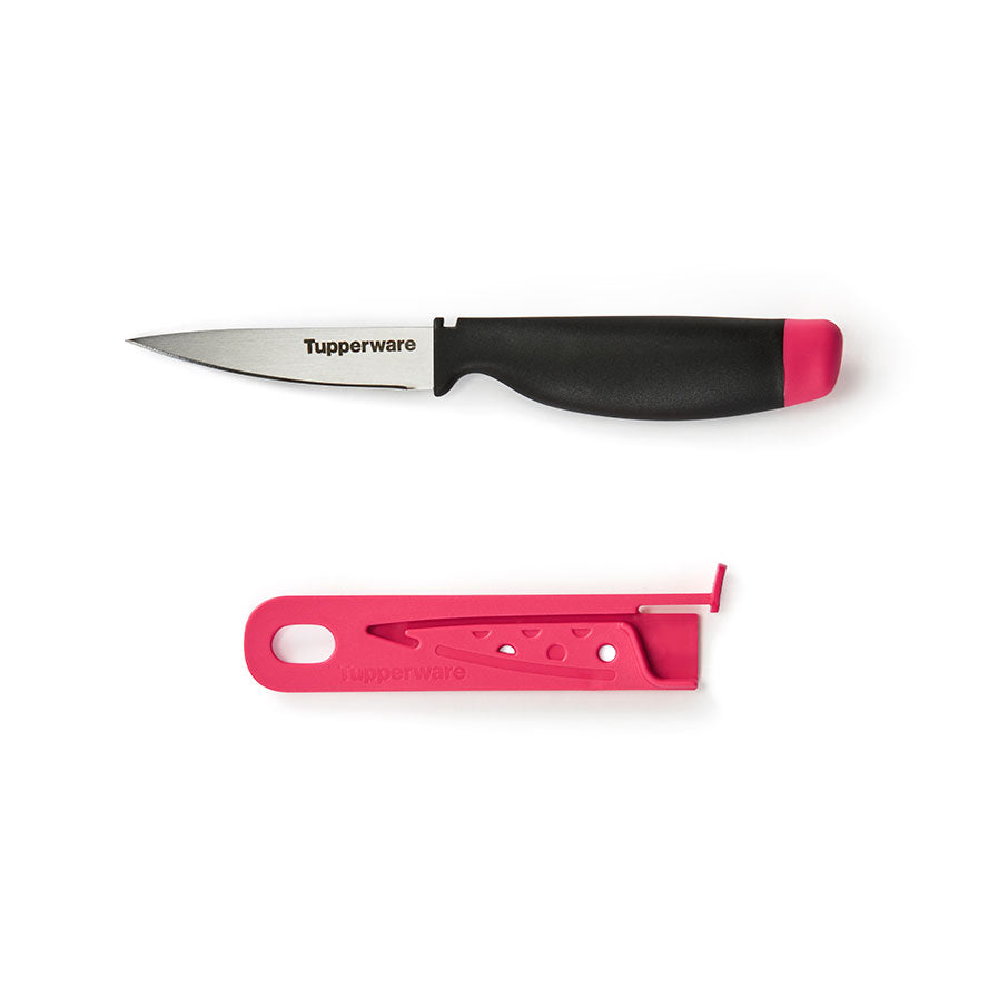 cuchillo pelador tupperware amazing series rojo rubí
