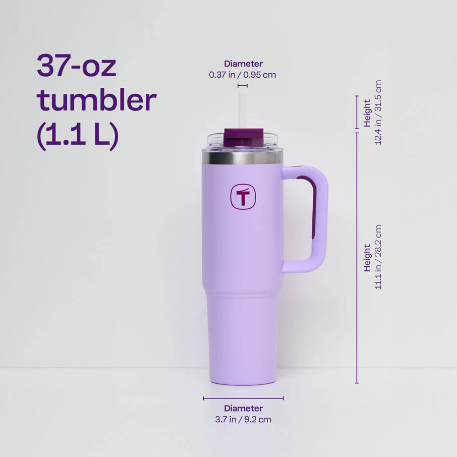 vaso tupperware big t 37 oz 1.1 l lila