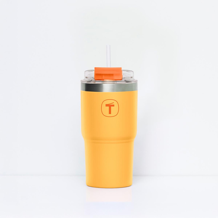 vaso tupperware big t 630 ml naranja atardecer