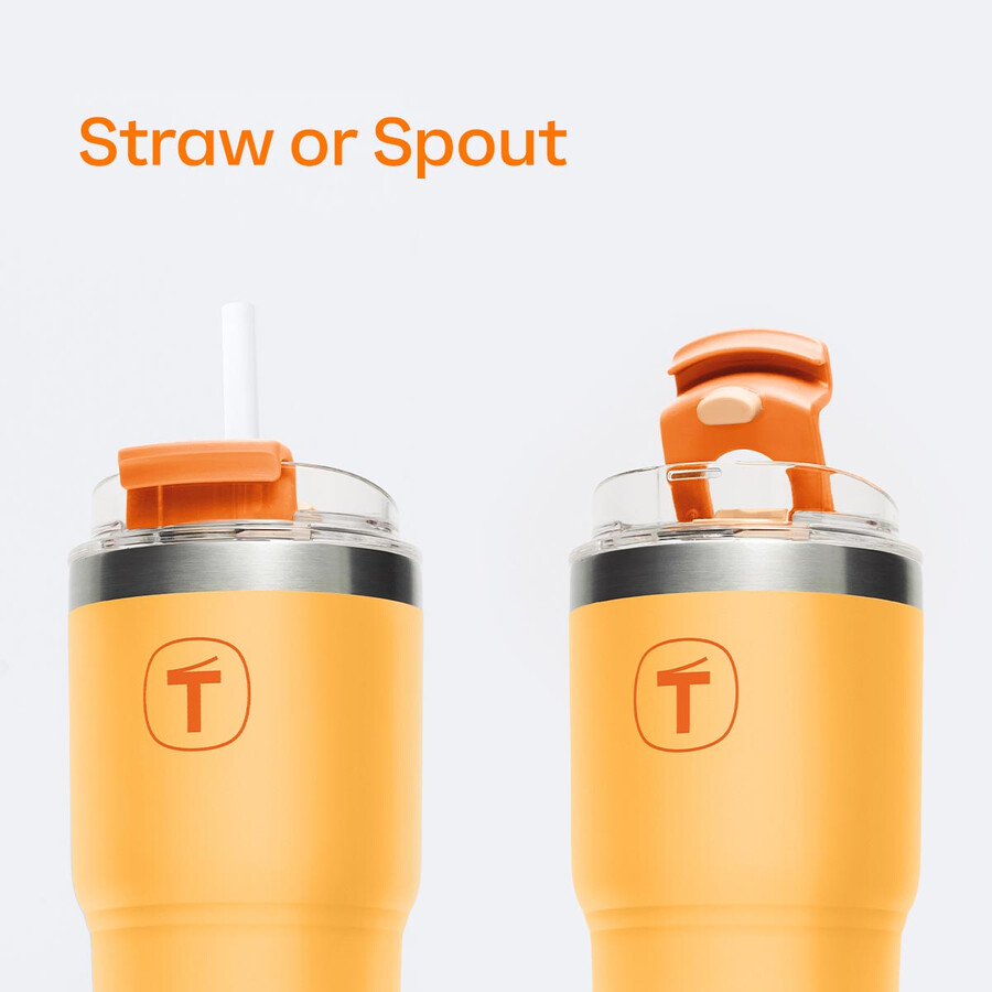 vaso tupperware big t 630 ml naranja atardecer
