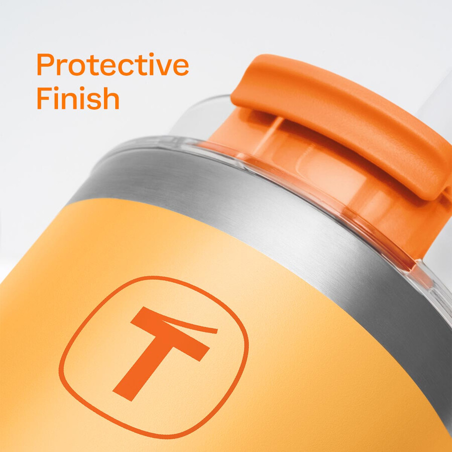 vaso tupperware big t 630 ml naranja atardecer
