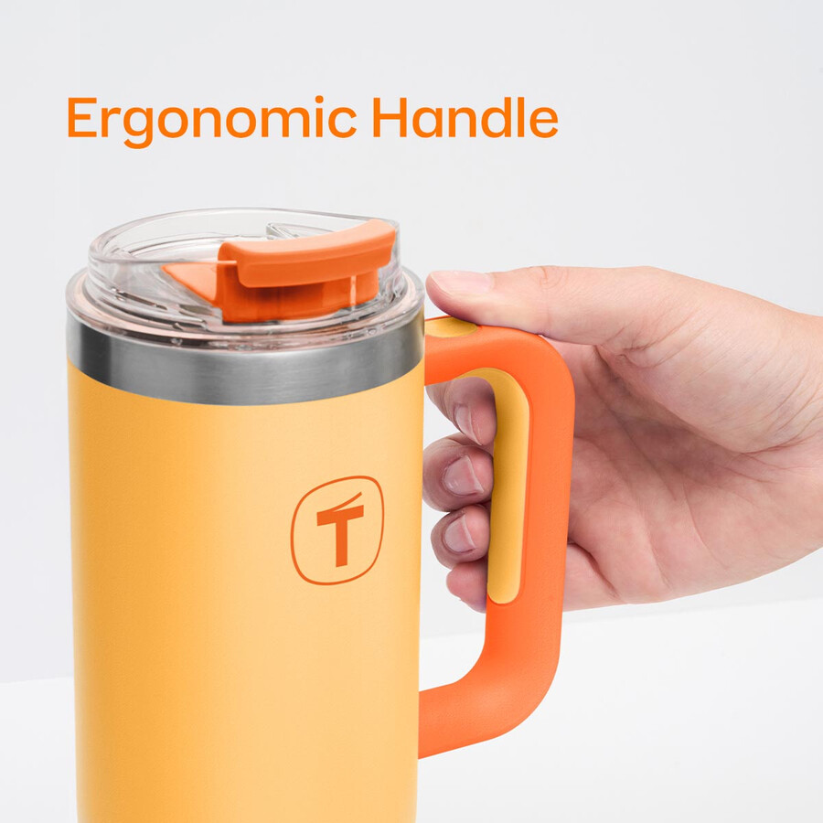 vaso tupperware big t 37 oz 1.1 l naranja atardecer