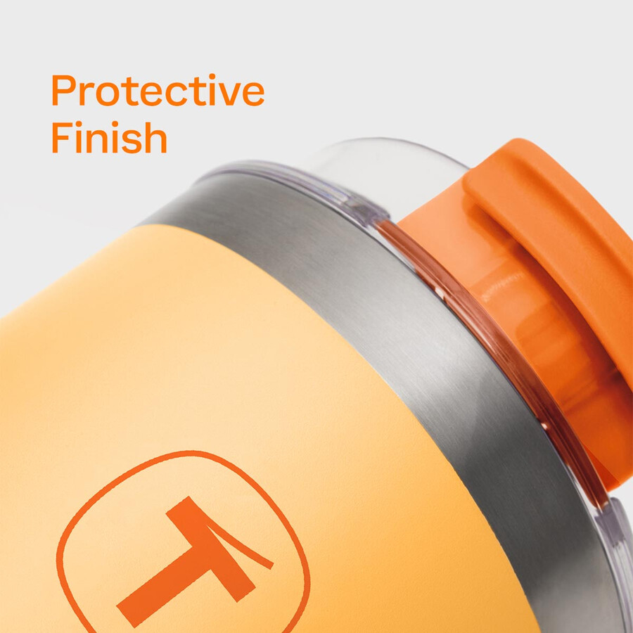vaso tupperware big t 37 oz 1.1 l naranja atardecer