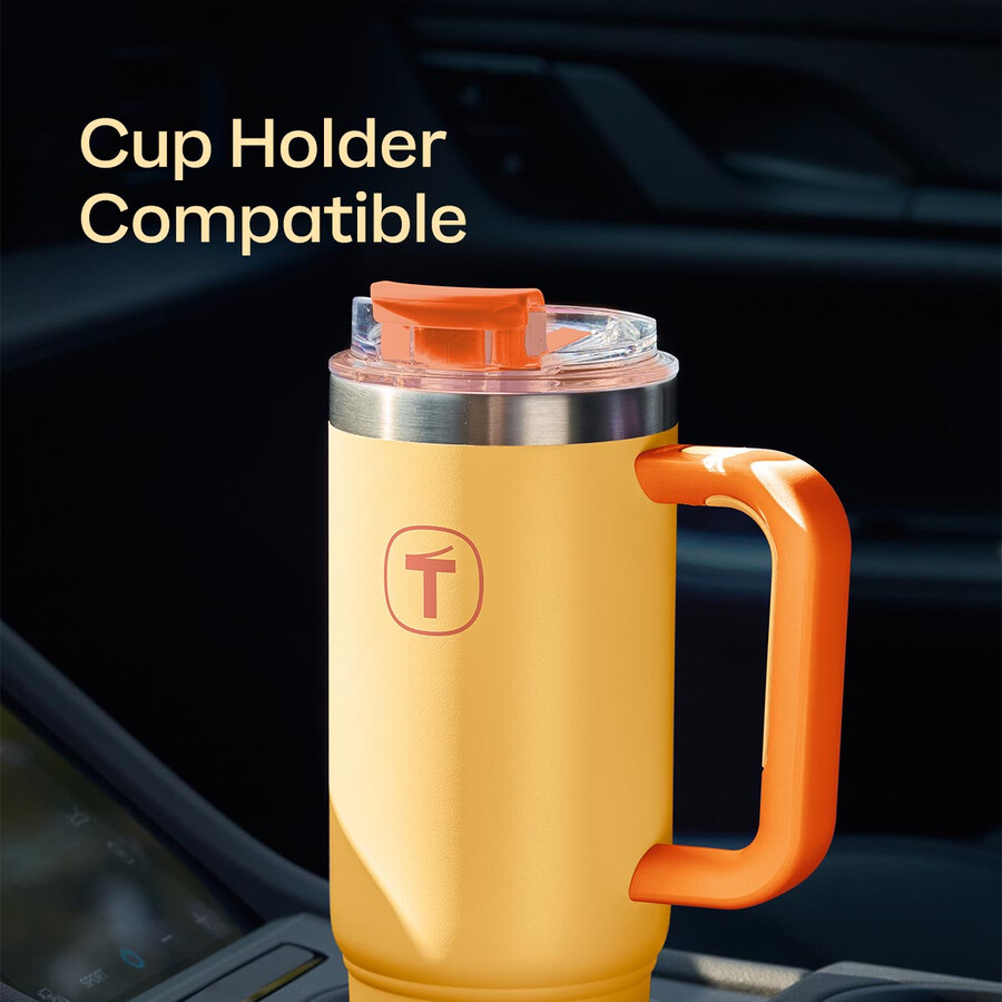 vaso tupperware big t 37 oz 1.1 l naranja atardecer