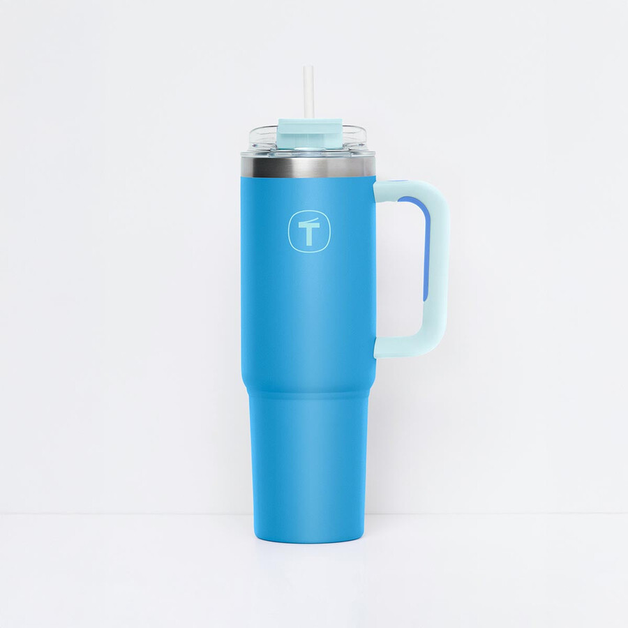 vaso tupperware big t 37 oz 1.1 l azul