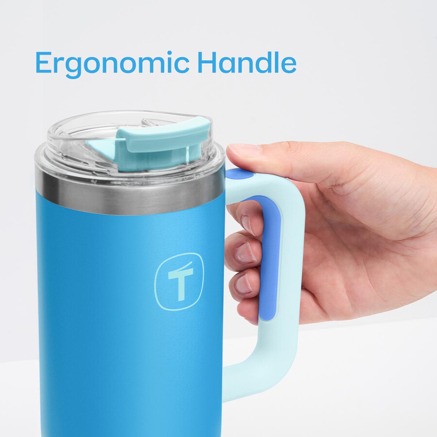 vaso tupperware big t 37 oz 1.1 l azul