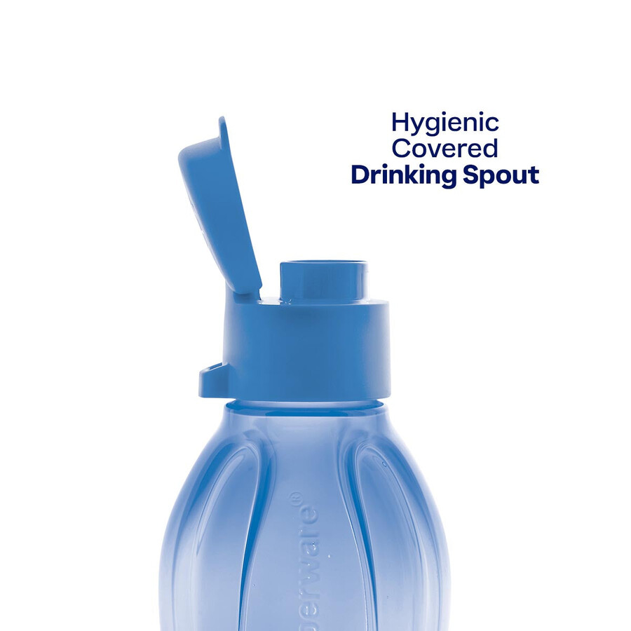 botella eco pequeña azul