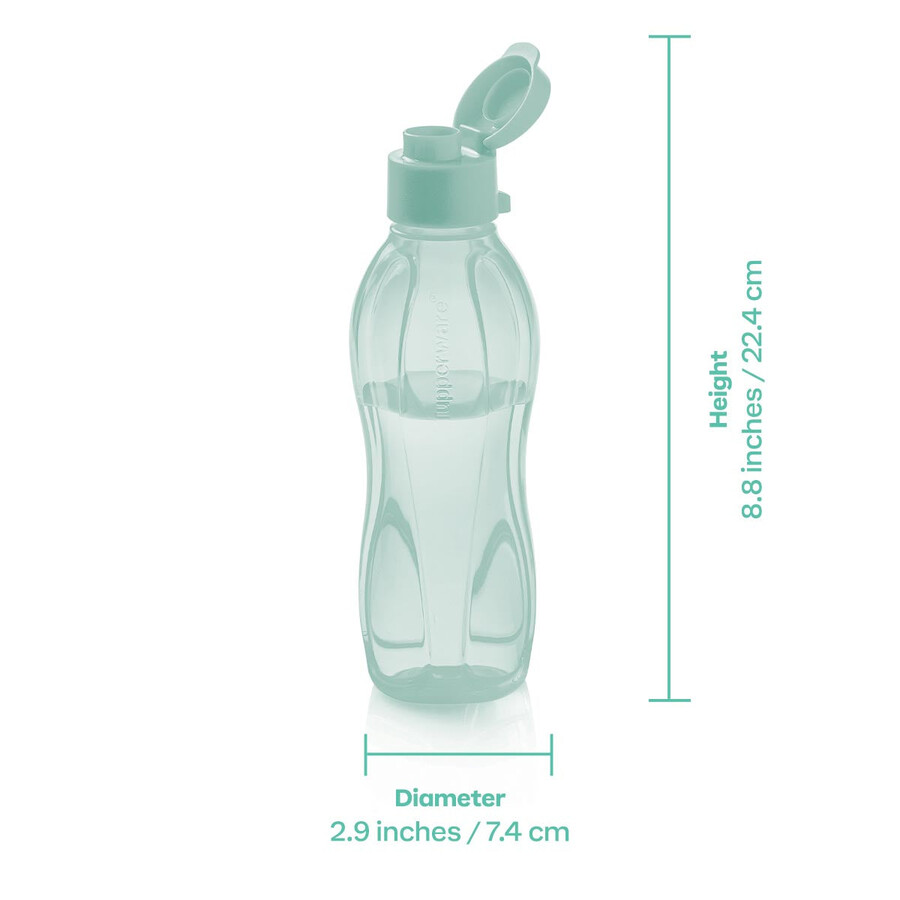 botella eco pequeña aguamarina
