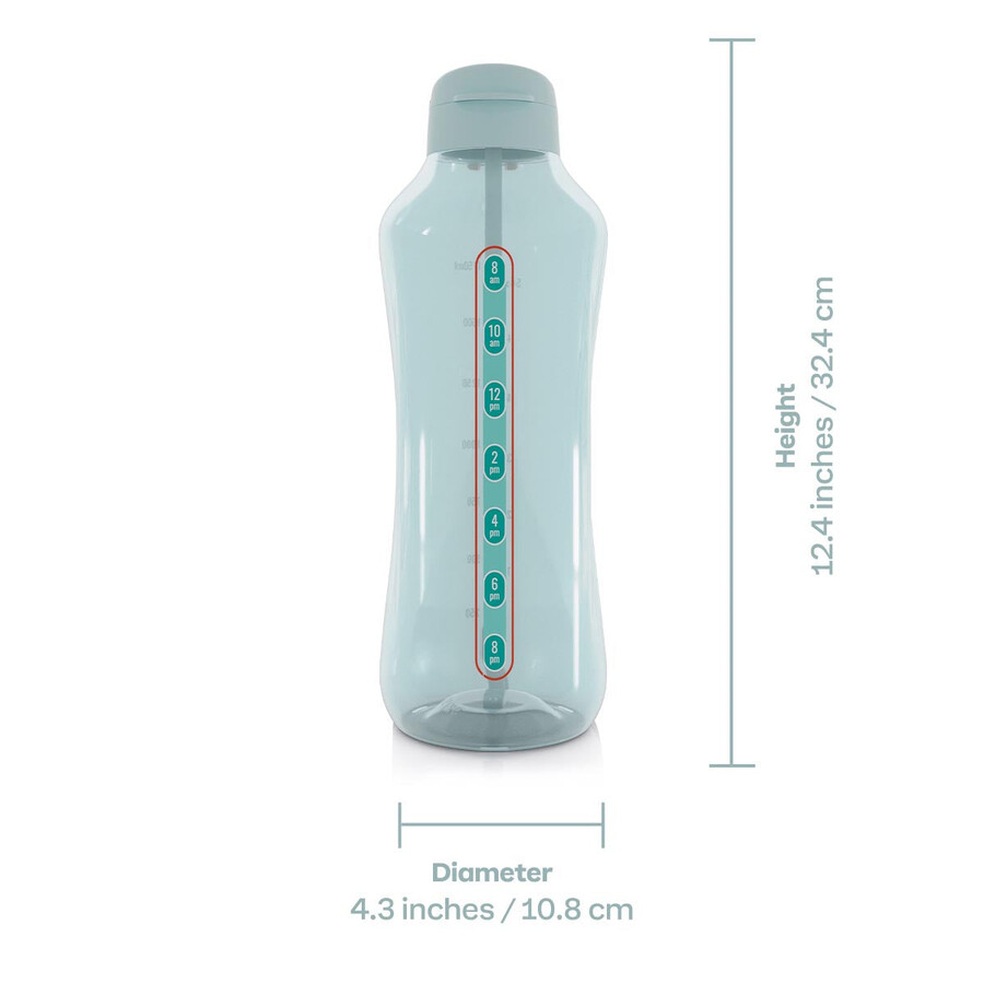 botella ecoaquavibe 2 l aguamarina