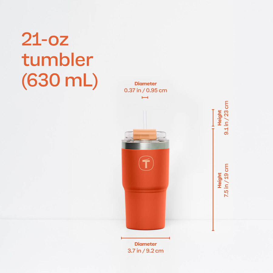 vaso tupperware big t 630 ml 21 oz marigold-muse