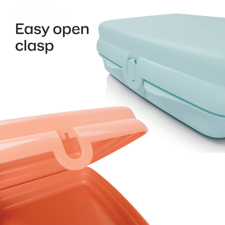 tupperware sandwich keepers - 2 loncheras fáciles de abrir para niños