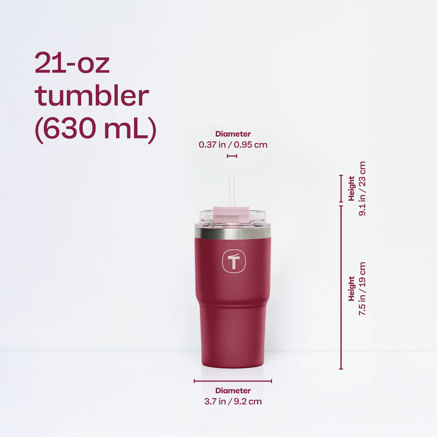 vaso tupperware big t 630 ml 21 oz plum-cheers