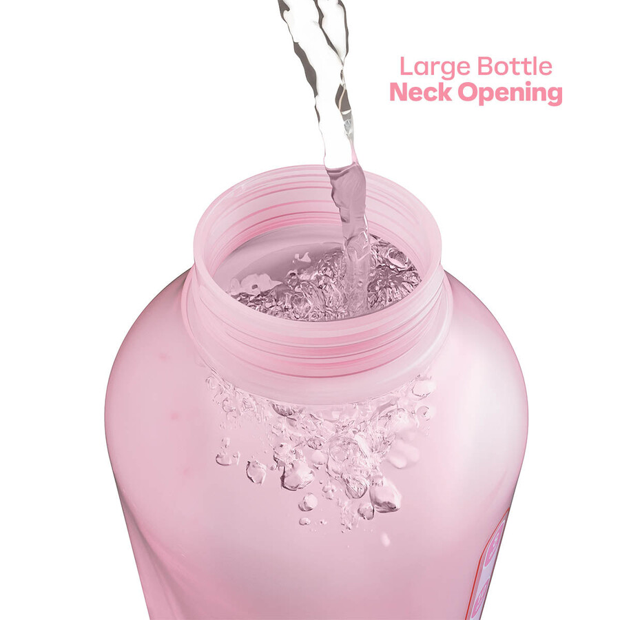 botella de agua tupperware aquavibe 2 l rosa caramelo suave