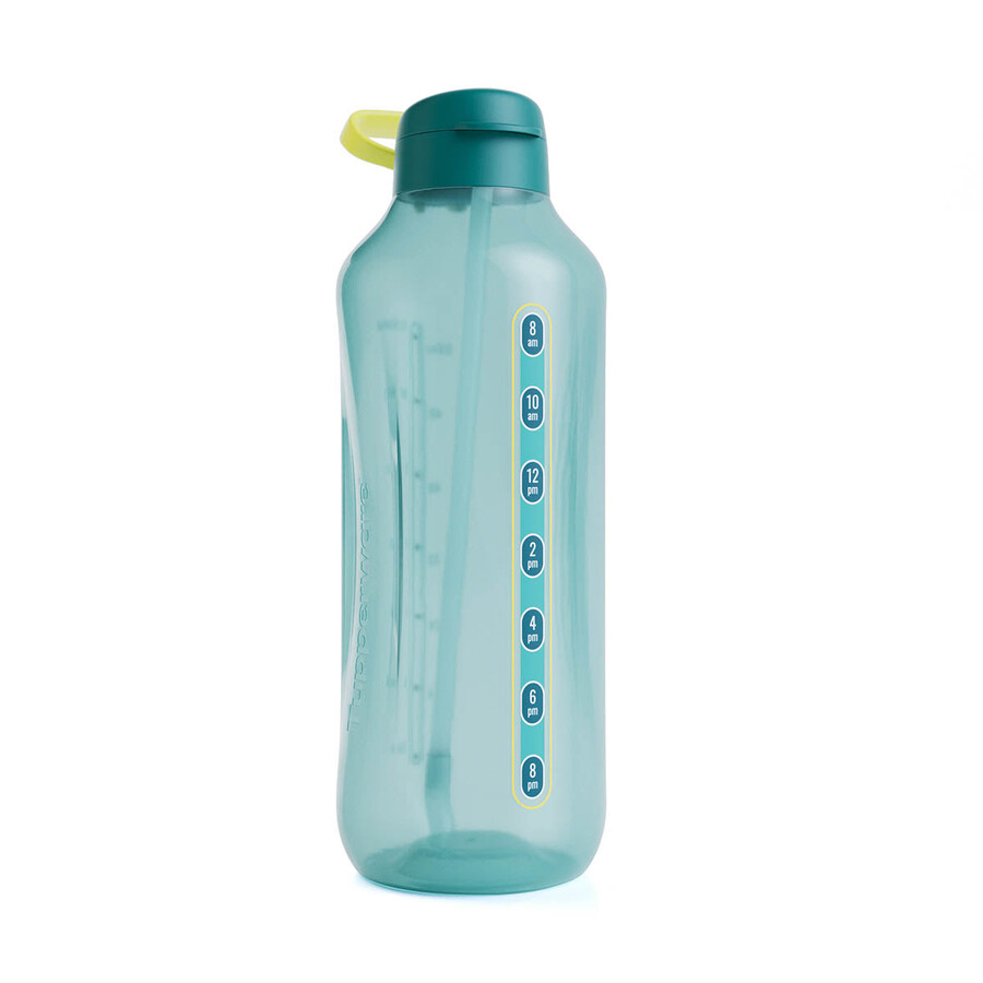 botella de agua tupperware aquavibe 2 l verde verde misterioso