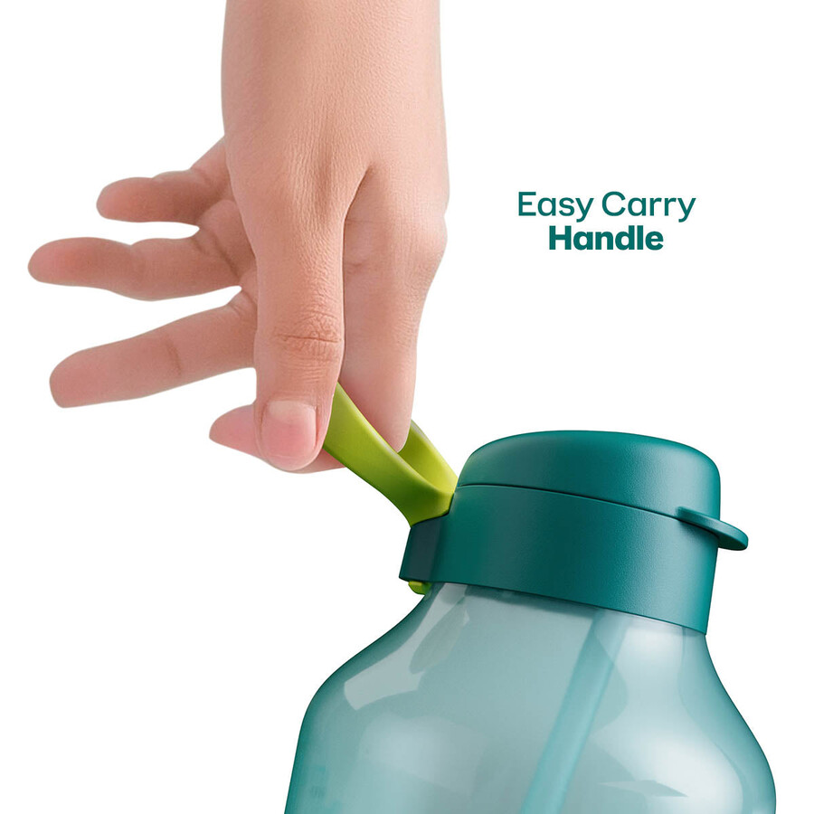 botella de agua tupperware aquavibe 2 l verde verde misterioso